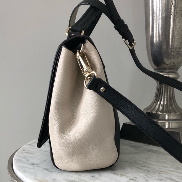 Kate Spade Laurel Magnolia Park Black & Tan pebbled leather EUC - Picture 10 of 12